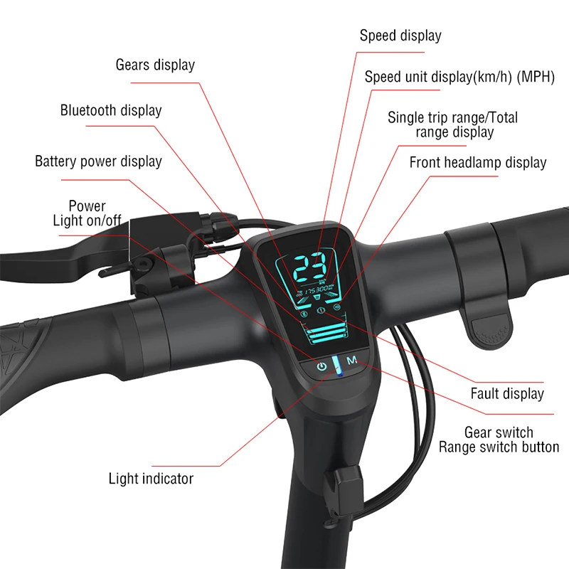 Janobike H10 складной электрический скутер 25 км/ч 450 Вт Электрический 9 дюймов шины 36 В