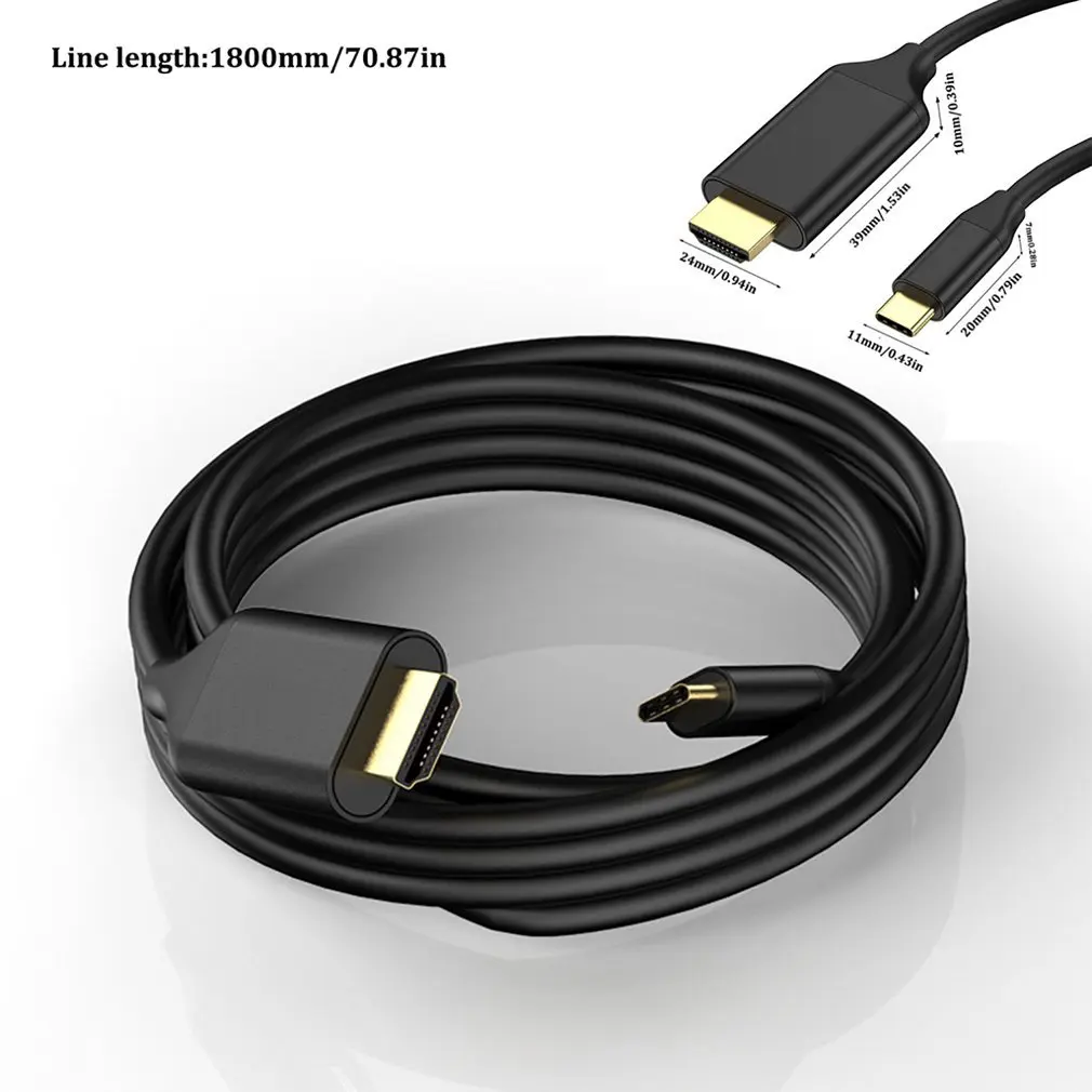 

Dex Cable for Samsung USB C Type-c to HDMI-compatible 4K Cable HDTV TV Digital AV EU Plug Bundle 1 Male-female ONLENY