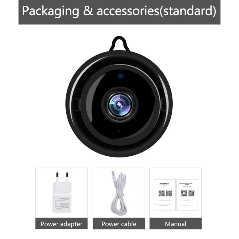 BENTOBEN Мини Wifi камера ночного видения 720P беспроводная IP безопасности домашняя