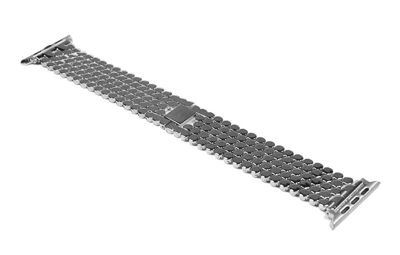 Apple Watch с 38 мм 40 мм 42 мм 44 мм модный Fishscale стиль ремешок из нержавеющей стали для Iwatch 1 2 3 4 ремешок браслет ремешок