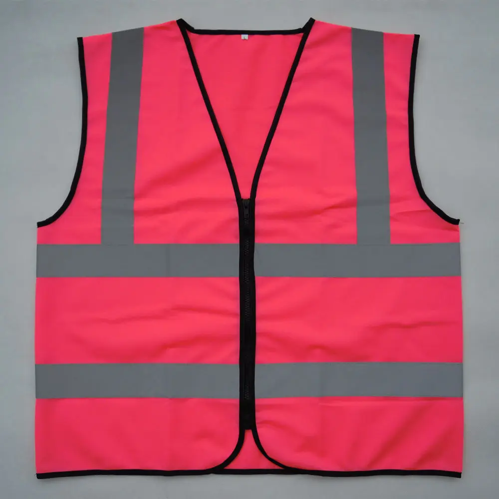 Пурпурный женский защитный жилет розовый светоотражающий размер XS S M L XL XXL 3XL 4XL|xxl