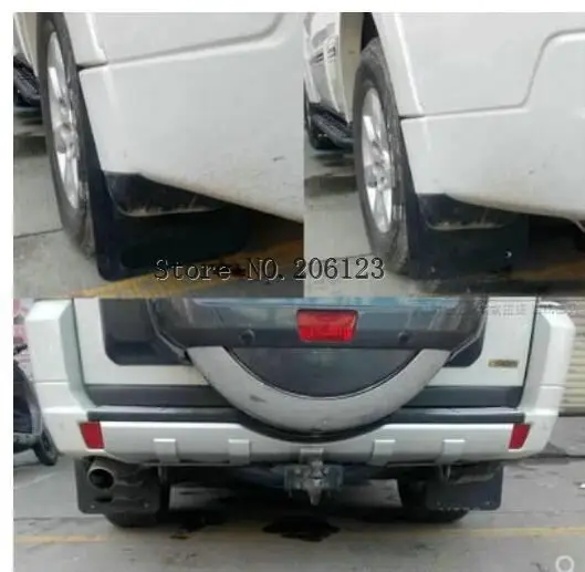 Для Mitsubishi Pajero Montero 2007 2016 автомобильные передние и задние брызговики Брызговики 4
