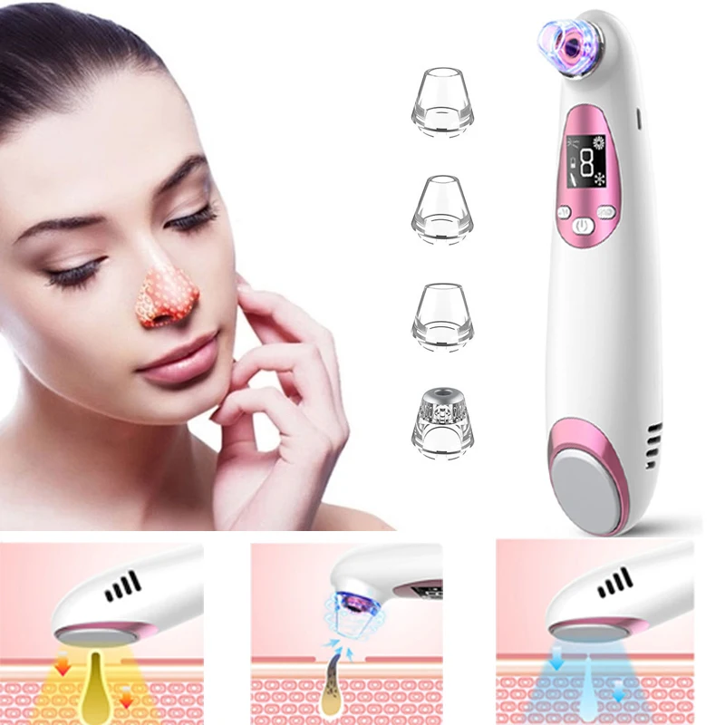 Многофункциональный пылесос для удаления угрей вакуумный очиститель пор черных