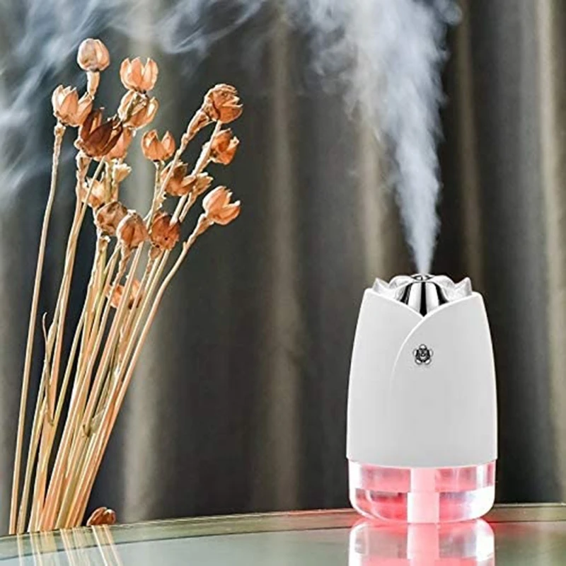 

Air Humidifier Diffuser 230ML Rose Atomizing Humidifier with Colorful Night Lights Water Tank,for Household Office Ect