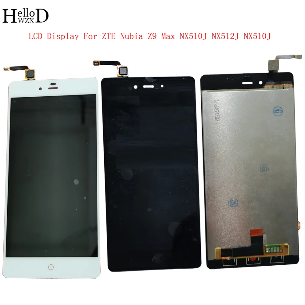 100% протестированный мобильный для ZTE Nubia Z9 Max NX510J NX512J NX510J, ЖК-дисплей, сенсорный экран, датчик, дигитайзер, панель в сборе, инструменты