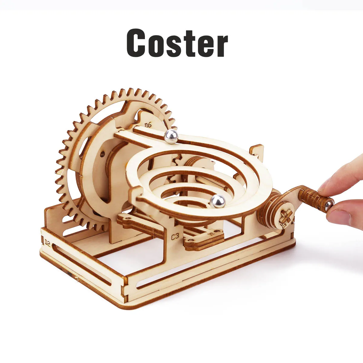 

4 Kinds Marble Race Run 3D Wooden Puzzle Mechanical Kit Stem Science Physics Toy Maze Ball Assembly Model Building For Kids