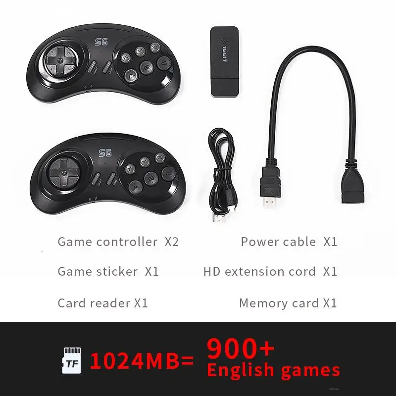 

16-bit MD Sega Game Console Doubles High-Definition Game Console Wireless Mini Game Console Y2 SG TV Game Console