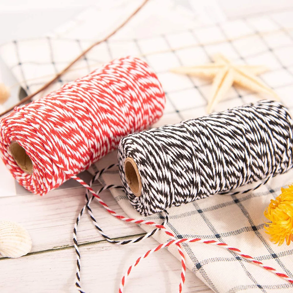 двухцветная хлопчатобумажная шпагат 100 м * 2 мм