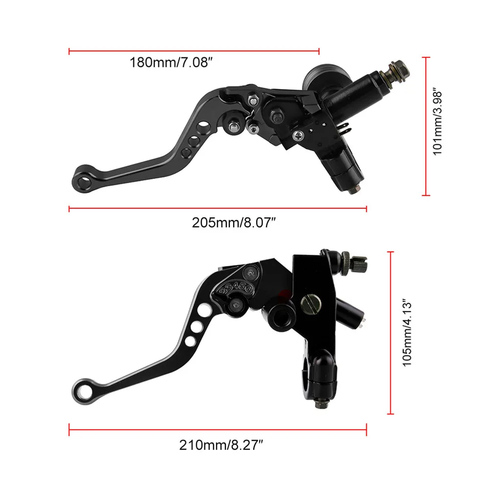 

AA 1 Pair Motorcycle Left And Right Brake Pump CNC Hydraulic Clutch Brake Hand Brake Lever Motorcycle Modification Parts