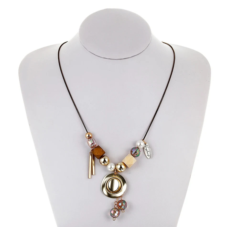 Женское Ожерелье в ковбойском стиле ожерелье с хрустальными бусинами и