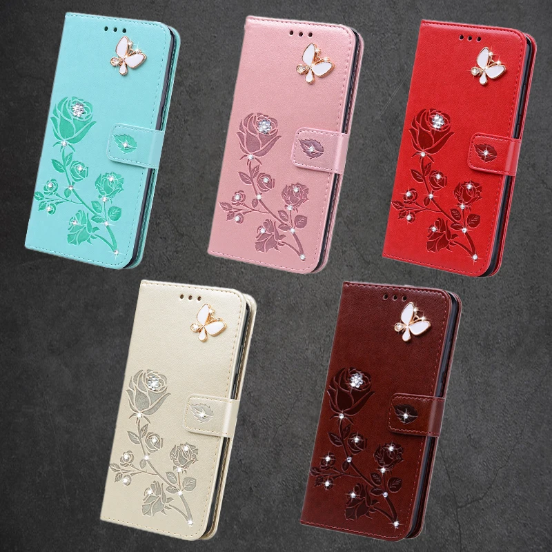 

Redmi Note 10 Pro Max Case For Xiaomi Note 10S Holster Floral Wallet Case For Xiaomi Mi Poco M3 M2 POCO X3 NFC Flip Phone Cover