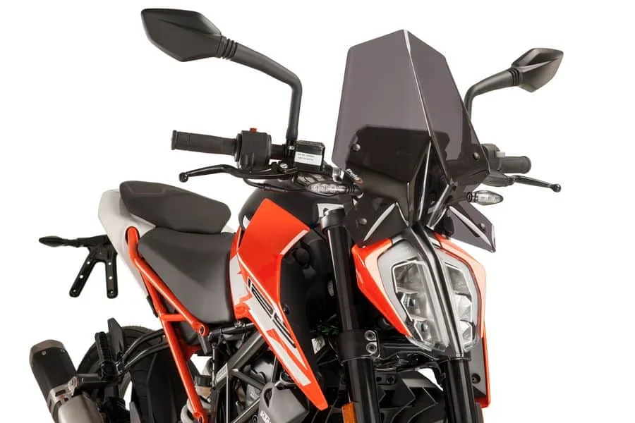 Smoked black MTKRACING для Duke125 Duke200 Duke250 Duke390 аксессуары для мотоциклов экран обтекатель ветрового стекла - Цвет: Smoked black
