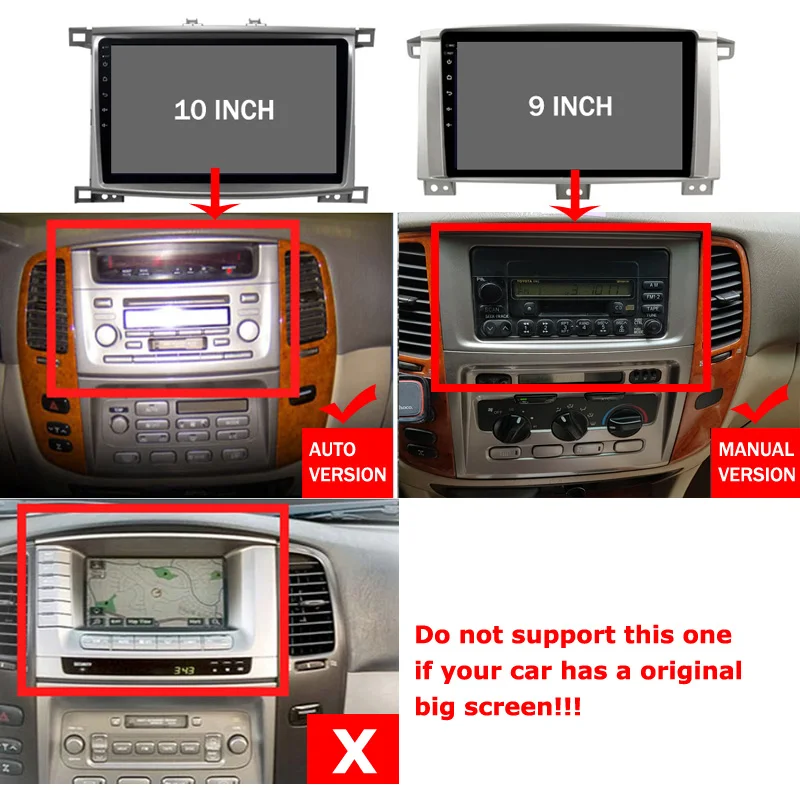Автомобильный GPS-навигатор Android 11 2 + 32 ГБ для Toyota Land Cruiser 100 GX LC | Автомобили и