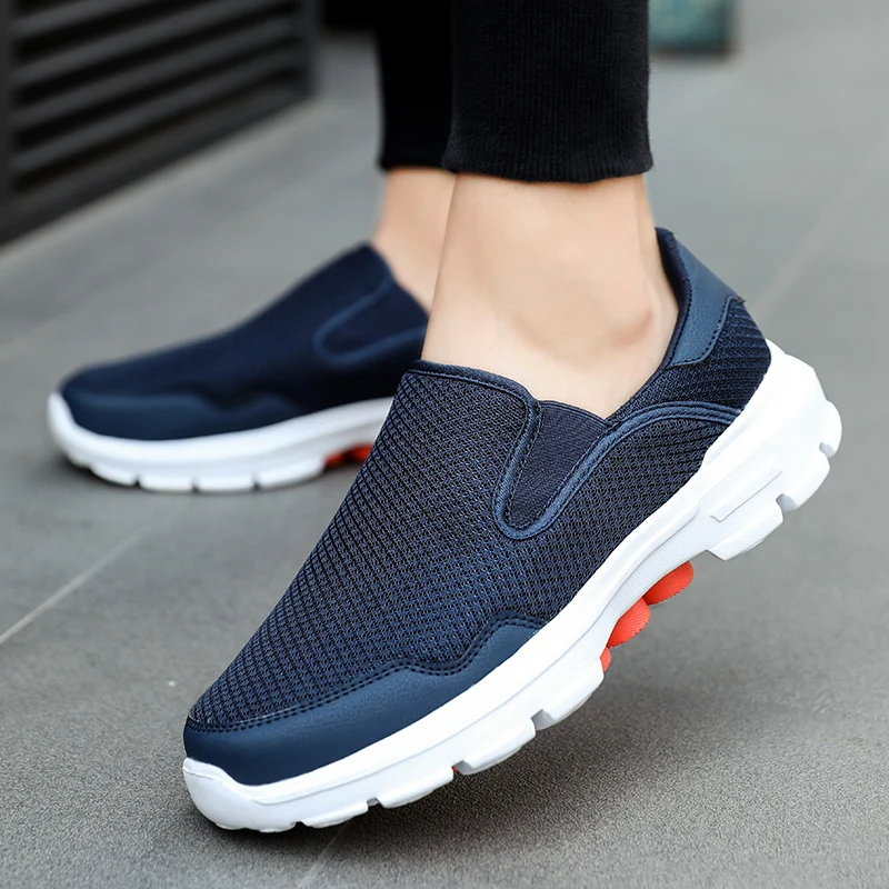 Mesh Shoes Men Casual Lightweight Breathable Sneakers For Men Slip-On Comfortable Krasovki Men Flats Shoes Zapatillas Hombre