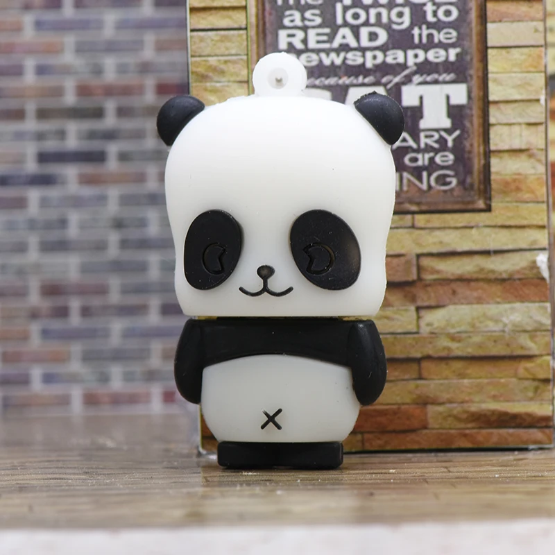 Panda Флешка 128 ГБ 256 ГБ USB мультяшка флэш-накопитель 64 ГБ 32 ГБ 16 ГБ 8 ГБ 4 ГБ карта памяти животного realy емкость флеш-накопитель