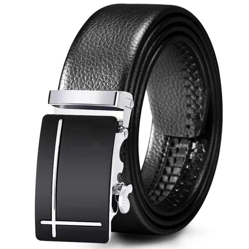 Kemeiqi famous brand belt men's top quality real men's luxury belt, belt men's metal automatic buckle