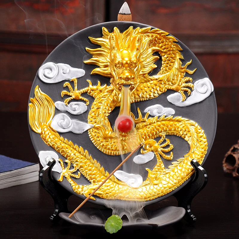

Candle Mini Portable Dragon Incense Burner Ceramic Smell Insense Holder Buddha Ceramica Decorativa Hogar Incense Burners AB50IB