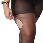 BONAS 15D XXXL, колготки, эластичные трико, нейлон, устойчивые к разрыву, женские сексуальные чулочки с произвольным вырезом, 100 кг, Collant Femme, колготки