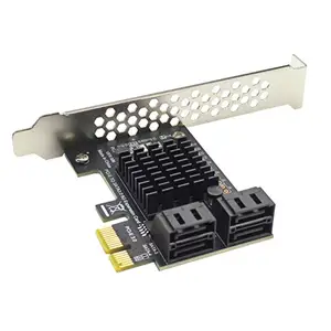 4 ports sata pcie adapter sata iii to pci express 3 0 x1 controller expansion card 6gbps sata 3 0 pci e x4x8x16 asm1064 chip free global shipping