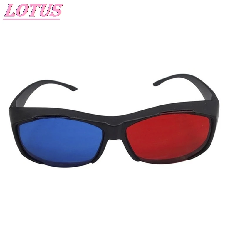 

HOT Black Frame Red Blue 3D Glasses For Dimensional Anaglyph TV Movie DVD Game 1PC
