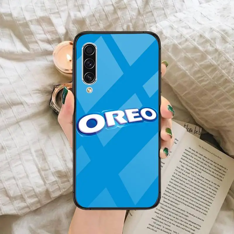 

Oreo Milk chocolate Biscuits Phone Case Tempered glass For Samsung S6 S7 edge S8 S9 S10 e plus note8 9 10 pro