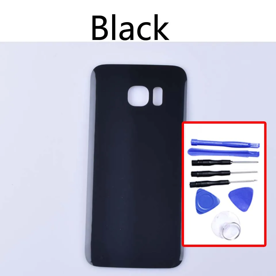 Black-With tool S7Edge задняя крышка батарейного отсека для samsung Galaxy S7 Edge G935 G935F SM-G935F G935FD G935A задняя крышка батарейного отсека Замена дверного чехла - Цвет: Black-With tool
