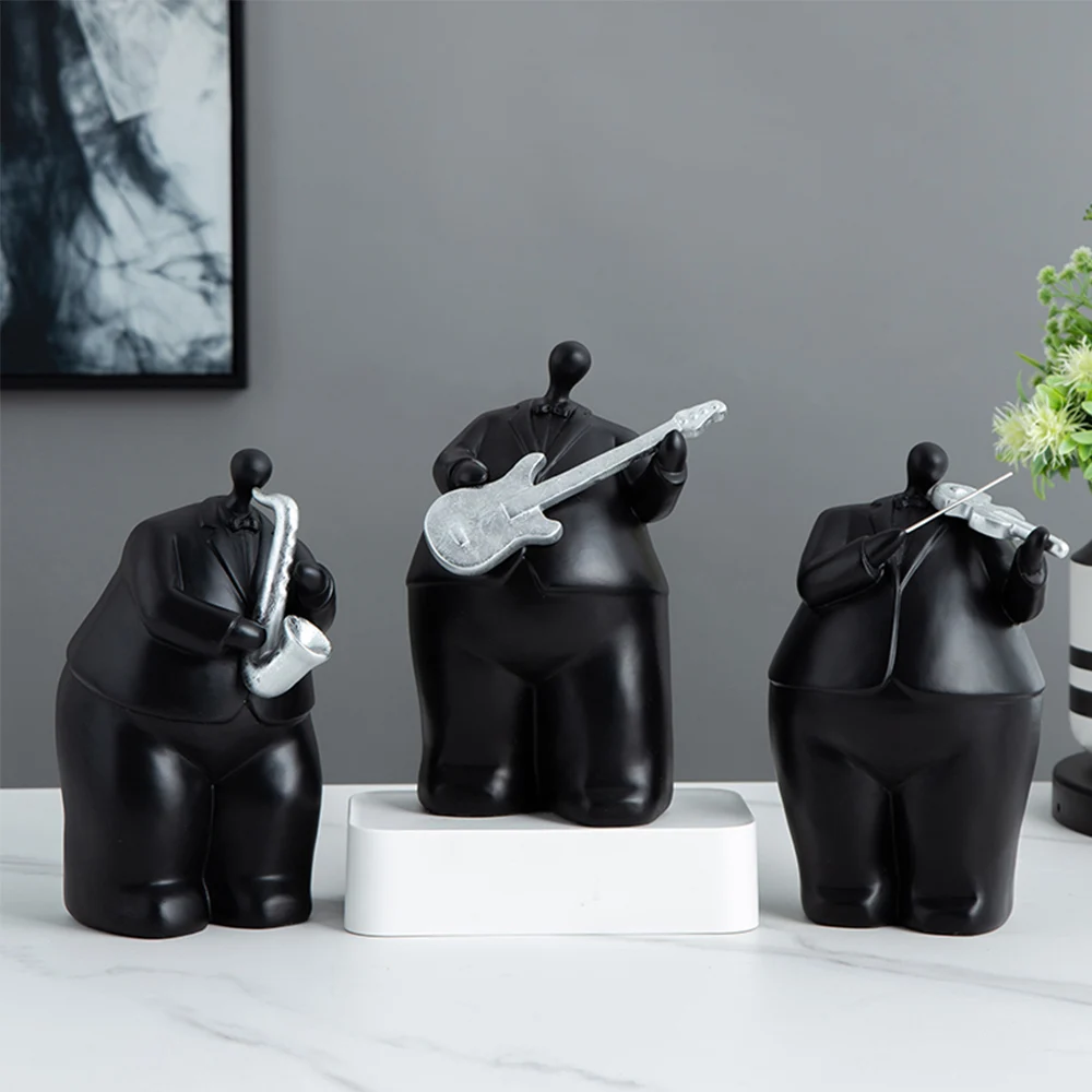 

Resin Model Nordic Home decor Living Room Decoration Sculpture Modern Art Gift Modern Creative Musician Sculpture figure