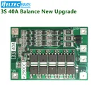 Литиевая плата 3S для защиты аккумулятора, балансная электросхема BMS 40 А, 11,112,6 В, 18650, для дрели, мотоцикла