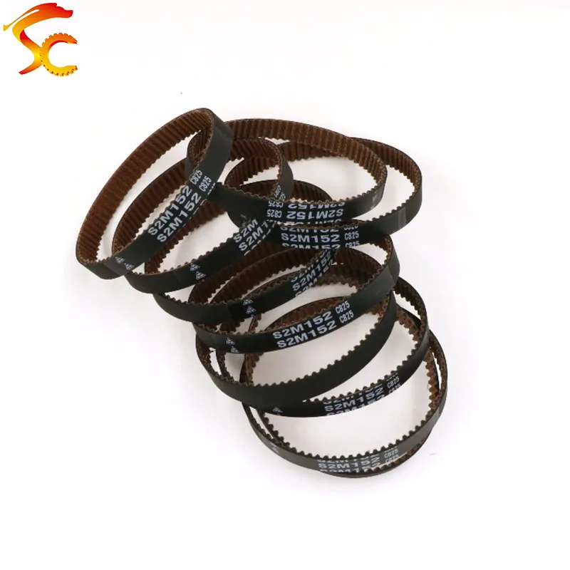 10 шт./лот резиновый зубчатый ремень S2M 152 длина мм ширина зубов 76 6 Бренд: MBL Сделано