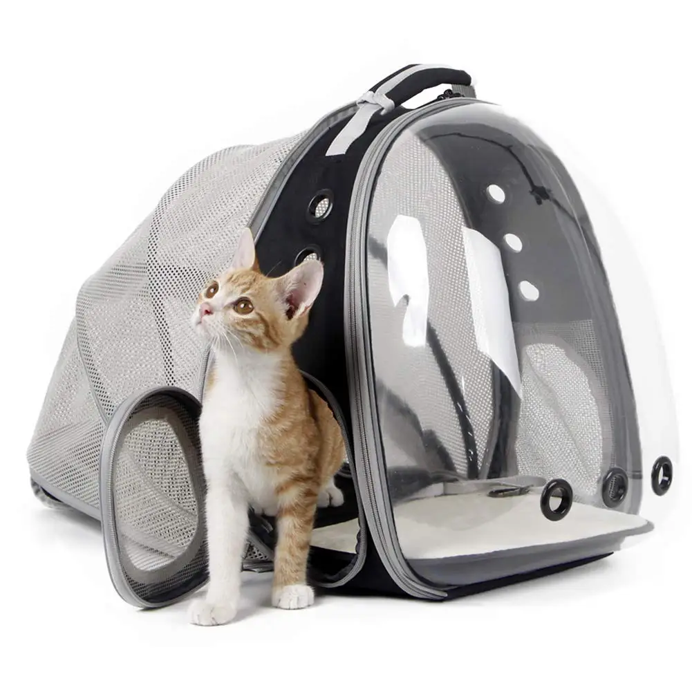 

Expandable Cat Carrier Backpack Portable Pet Puppy Traveling Outdoor Backpack Transporter Conveyor Cats Bag Pet Supplie