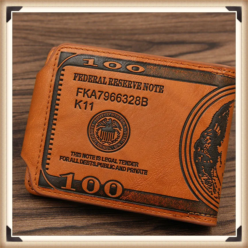 Новинка 2019 зимний мужской кошелек модный с логотипом в виде доллара из