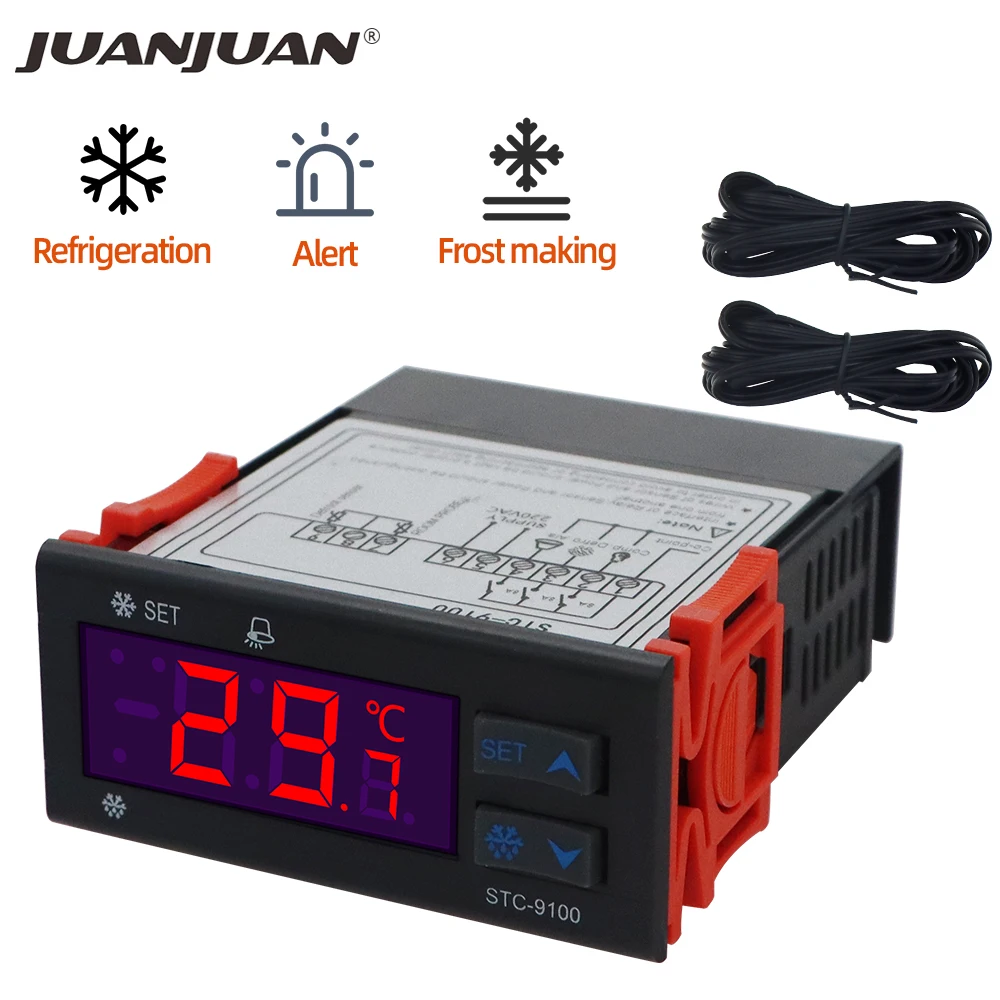 Цифровой регулятор температуры 12 В 24 220 с гигрометром для холодного хранения