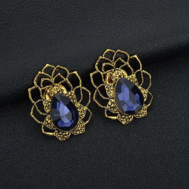 Новый большой Изумрудный Стразы Женская рубашка воротник корсаж Пряжка