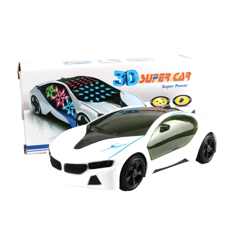 

3D Light Music Electric Universal Electric Toy Car Concept Model Children's RC Cars Remote Control Toys Benefit Intelligence Toy