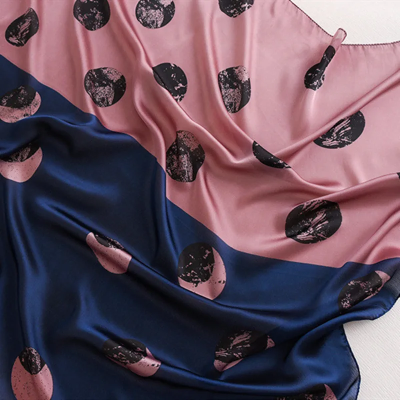 

New style Chinese quality silk Spring summer autumn and winter lady beach silk fashion shawl women beautiful print Head scarf