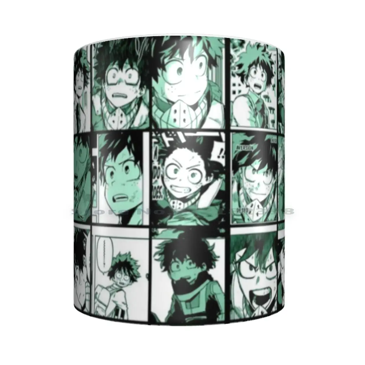 Midoriya Izuku Collage Color Version Ceramic Mugs Coffee Cups Milk Tea Mug Boku No Hero Academia Official Art Manga | Дом и сад