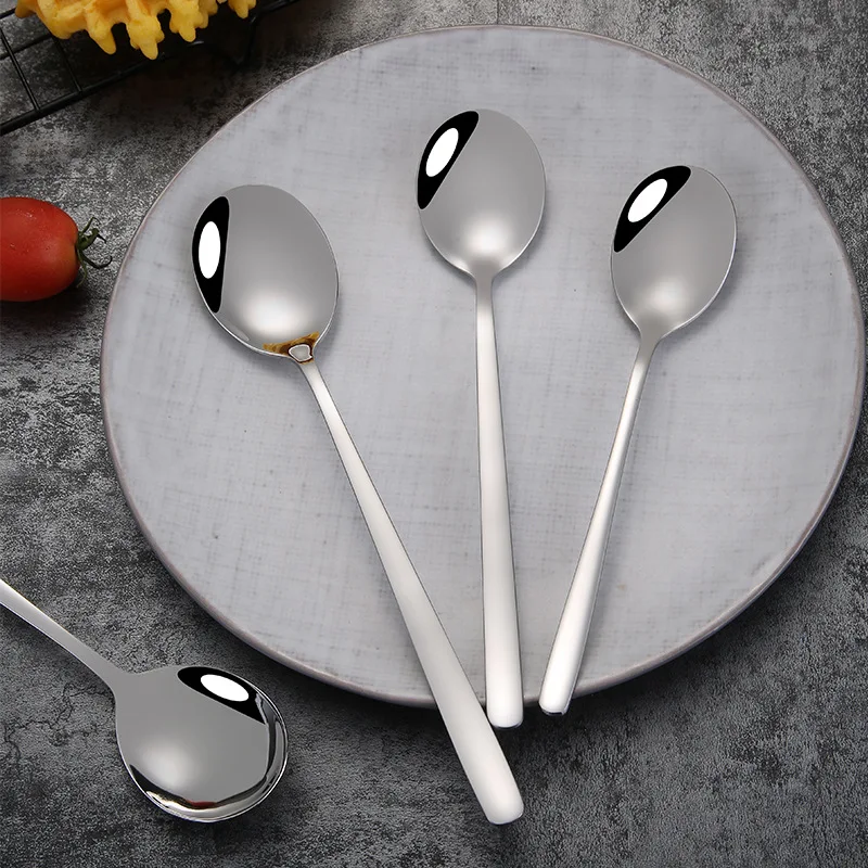 Столовая ложка из нержавеющей стали 304 с длинной ручкой | Дом и сад