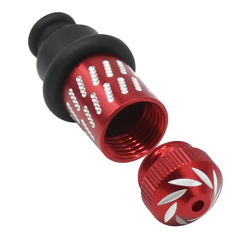 1Pc Rubber Mouth Metal Smoking Pipe Mini Snuff Bottle Tobacco Weeds wholesale Portable Accessories 4 Style | Дом и сад