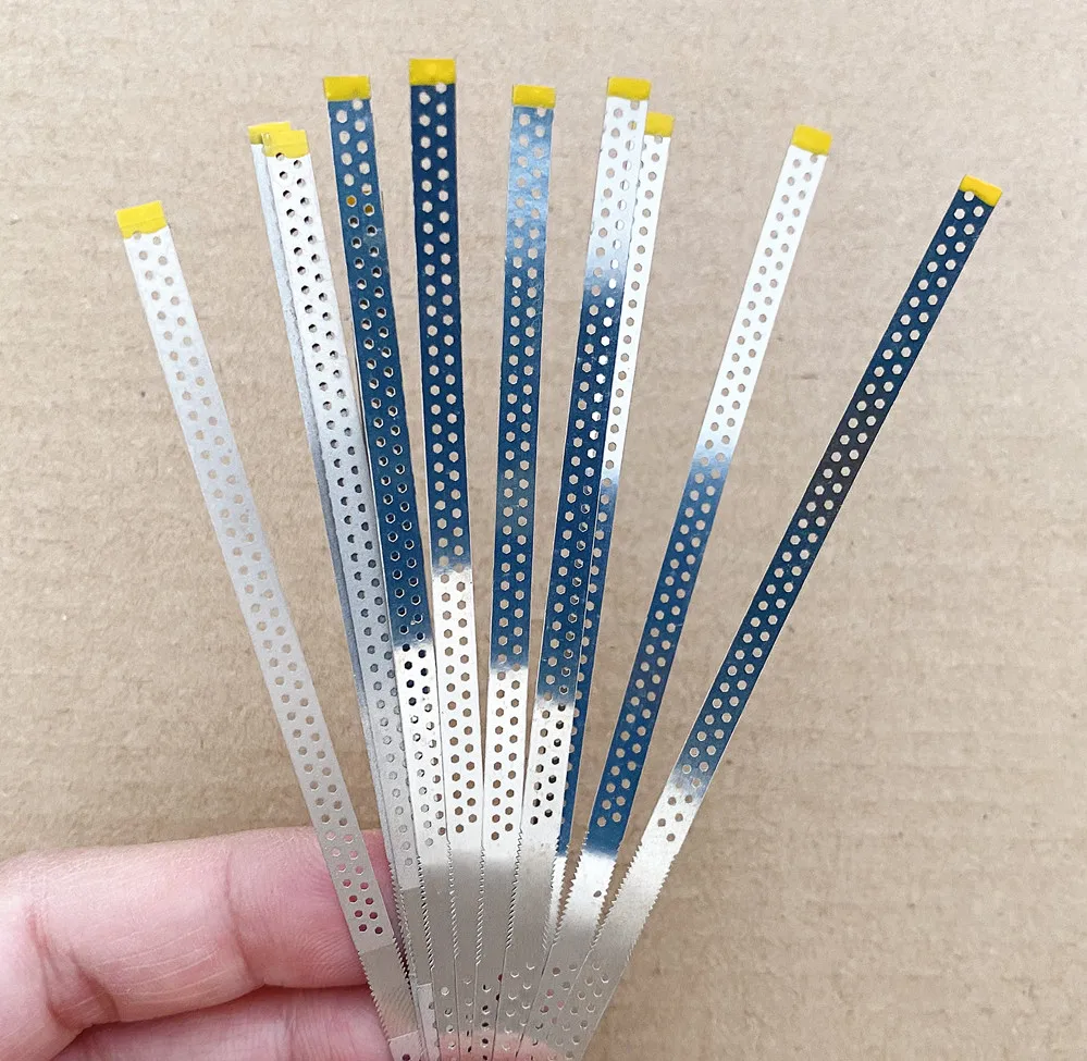 10 шт. Стоматологическая металлическая полировка отделка палка финишер желтый