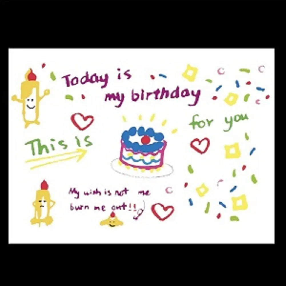 Проектор с днем рождения корейский стиль Instagram маленький красный свет для книги