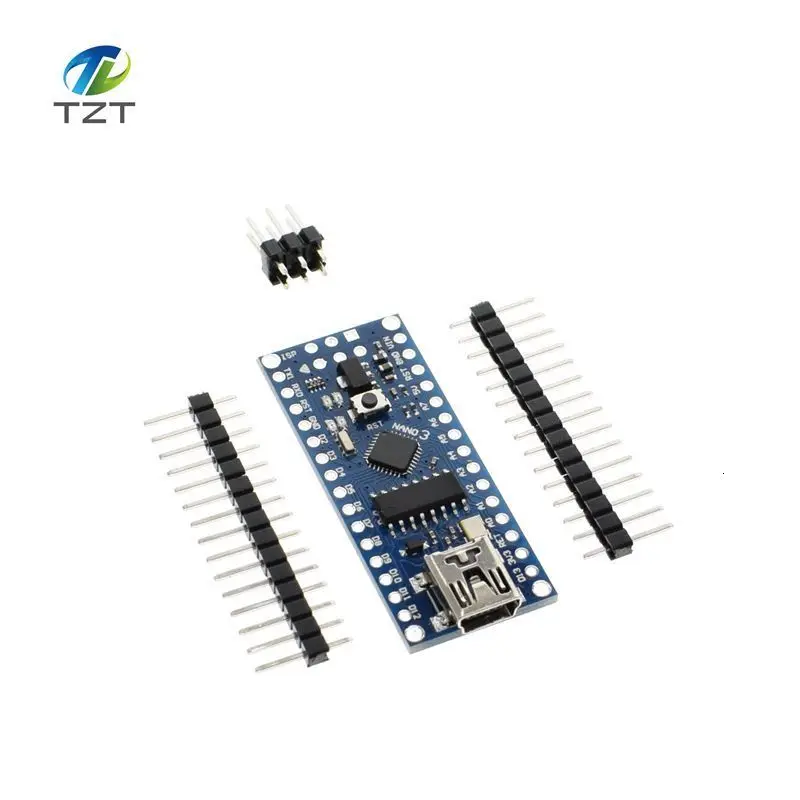 100 шт Nano 3,0 контроллер совместим с Arduino nano CH340 USB драйвер без кабеля NANO V3.0