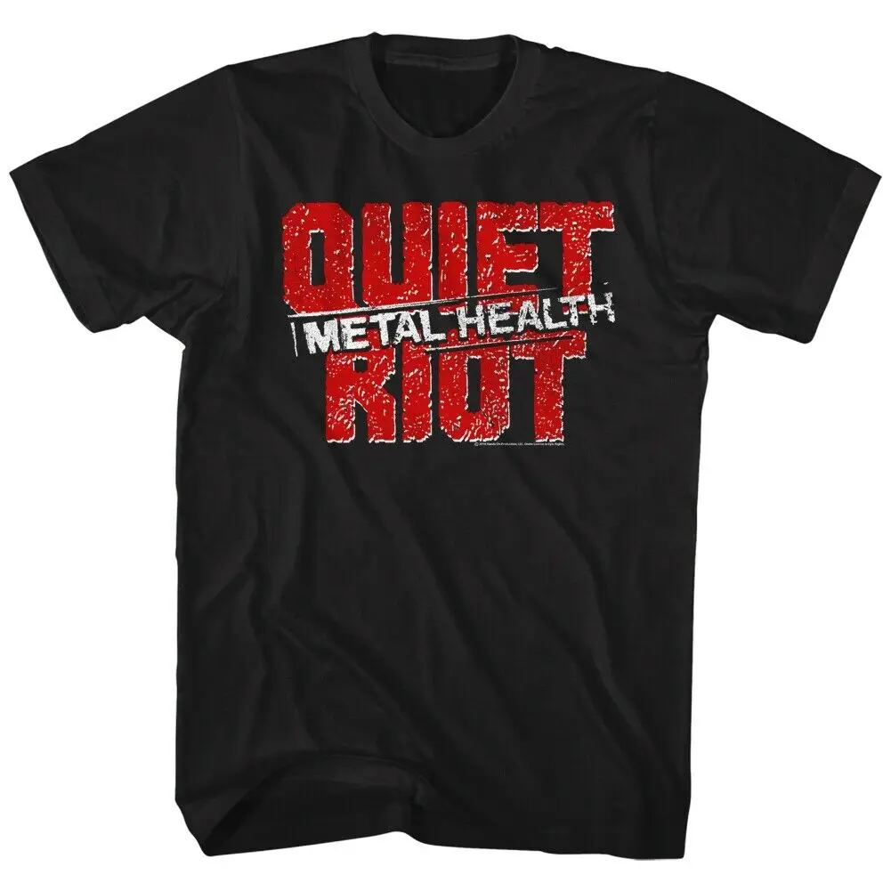 Футболка с короткими рукавами Quiet Riot Men'S черного цвета|Мужские футболки| |