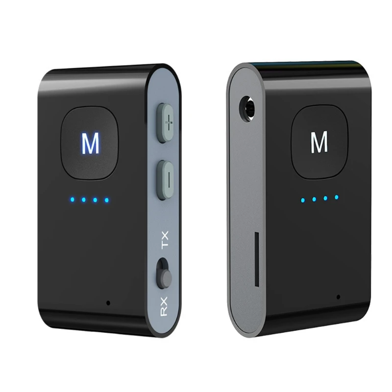 

K1KF 1 шт. Bluetooth-совместимый 5,0 передатчик приемник 2 в 1 портативный AUX адаптер автомобильный реквизит Громкая связь HIFI Качество