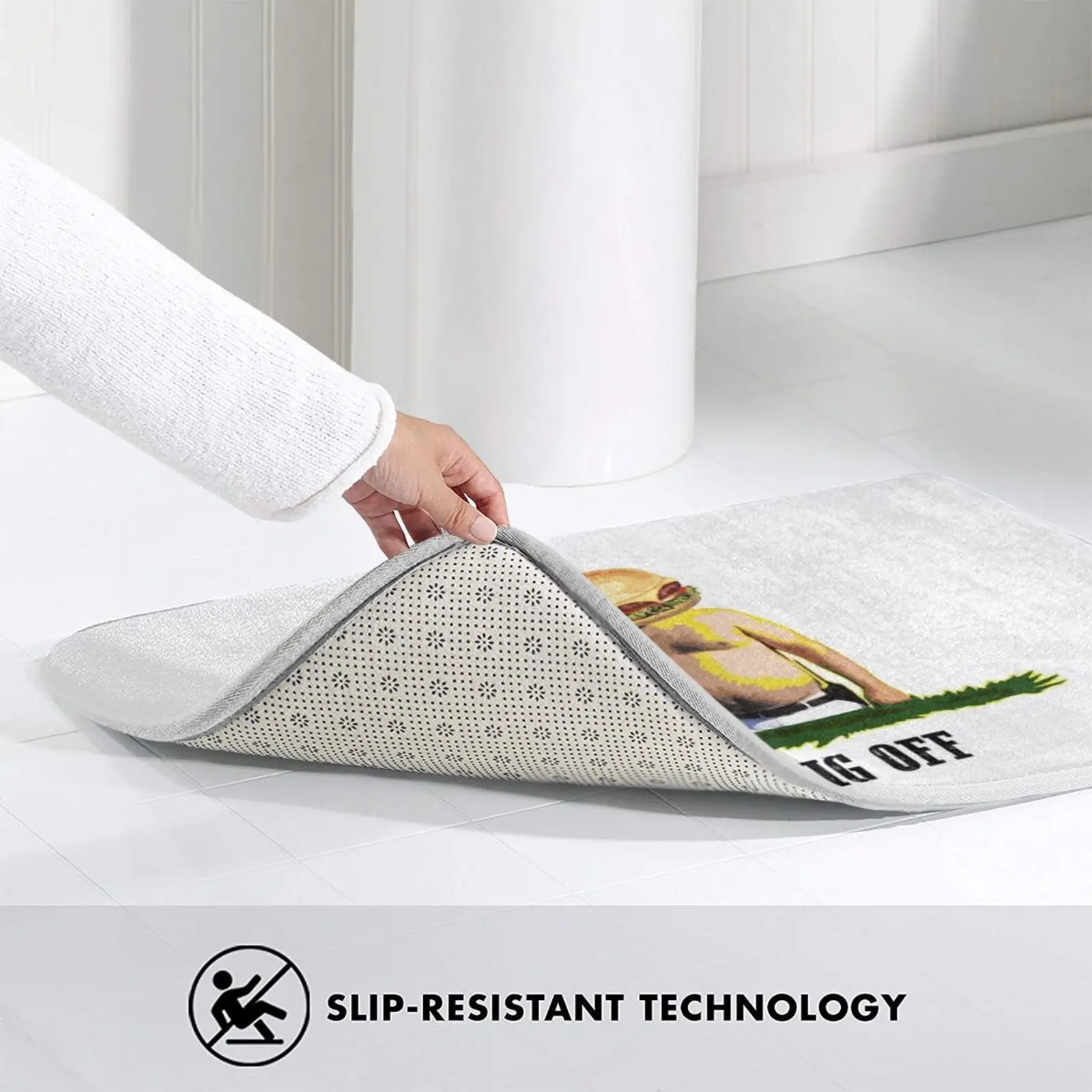 Копия прицепа парка для мальчиков коврик &quotFrig Off&quot противоскользящие напольные