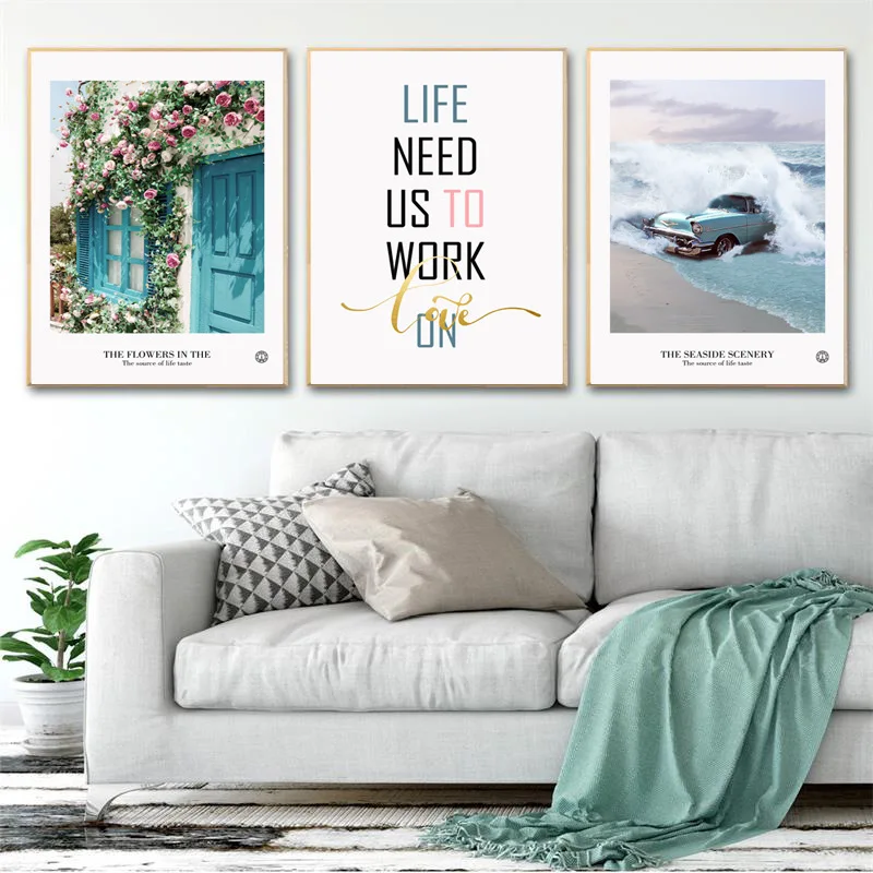 

Canvas Printings Landscape Unframed Modern Wall Paintings Travel Decor Minimalist Living Room Decoration Minimalist