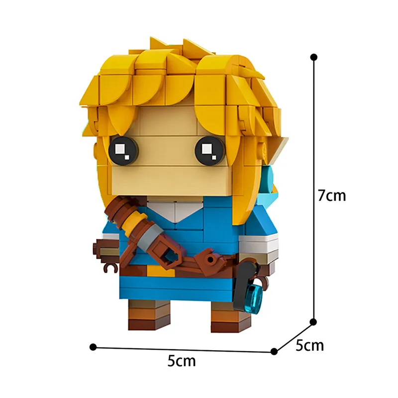 

MOC Classic Anime Figure Linke Model Model Doll Brickheadz Building Blocks Game Character Collection Bricks Toys Cute Xmas Gift