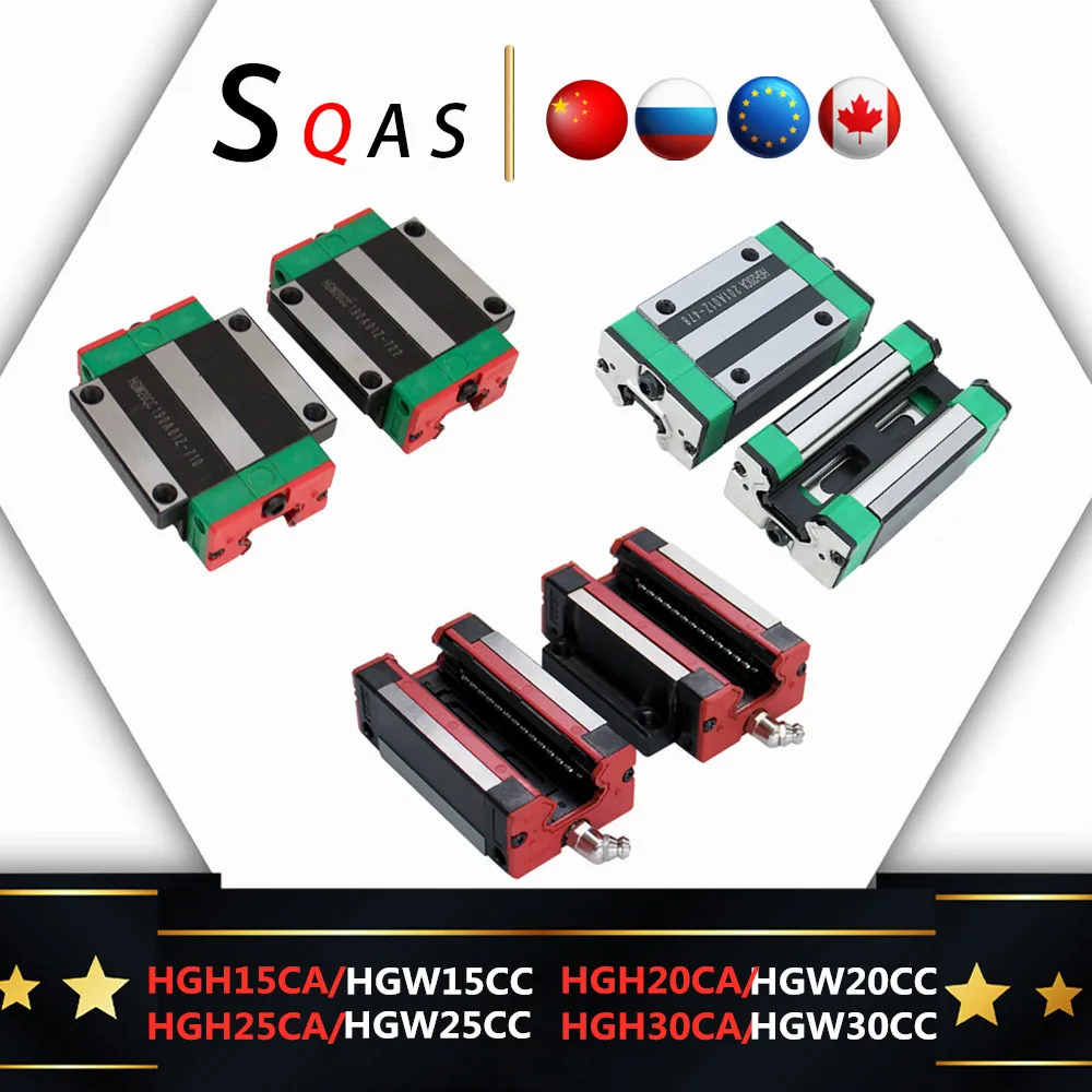 Быстрая доставка размер такой же как HIWIN 4 шт. HGH15CA /HGW15CC /HGH20CA/HGH25CA/HGW25CC/HGH30CA/HGW30CC