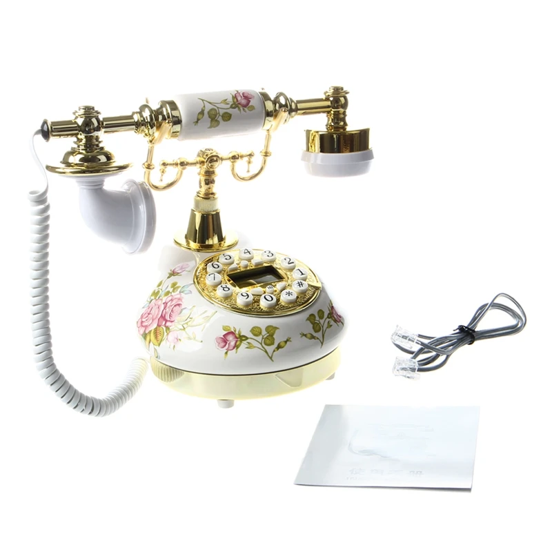 

Antique Designer Phone nostalgia telescope vintage telephone made of ceramic MS-9100