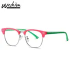 Очки с голусветильник для детей, детские компьютерные игровые очки с квадратными заклепками в стиле ретро, компьютерные очки для мальчиков и девочек