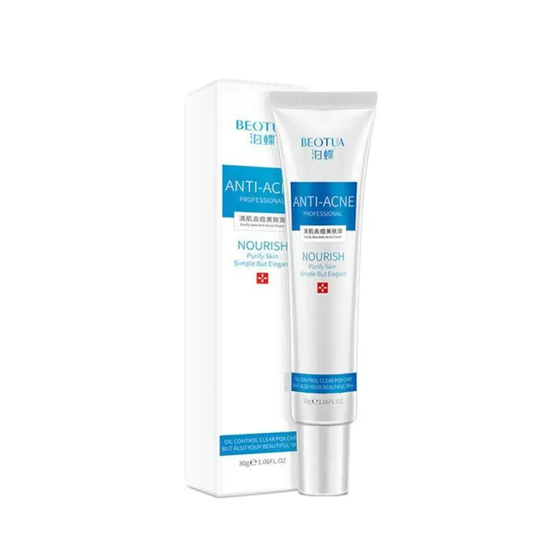 Aloe Acne Face Cream Treatment Anti-acne Scar Day Cream Pores Control Oil Acne Remove Whitening Shrink Care Face Collagen S D3Y5